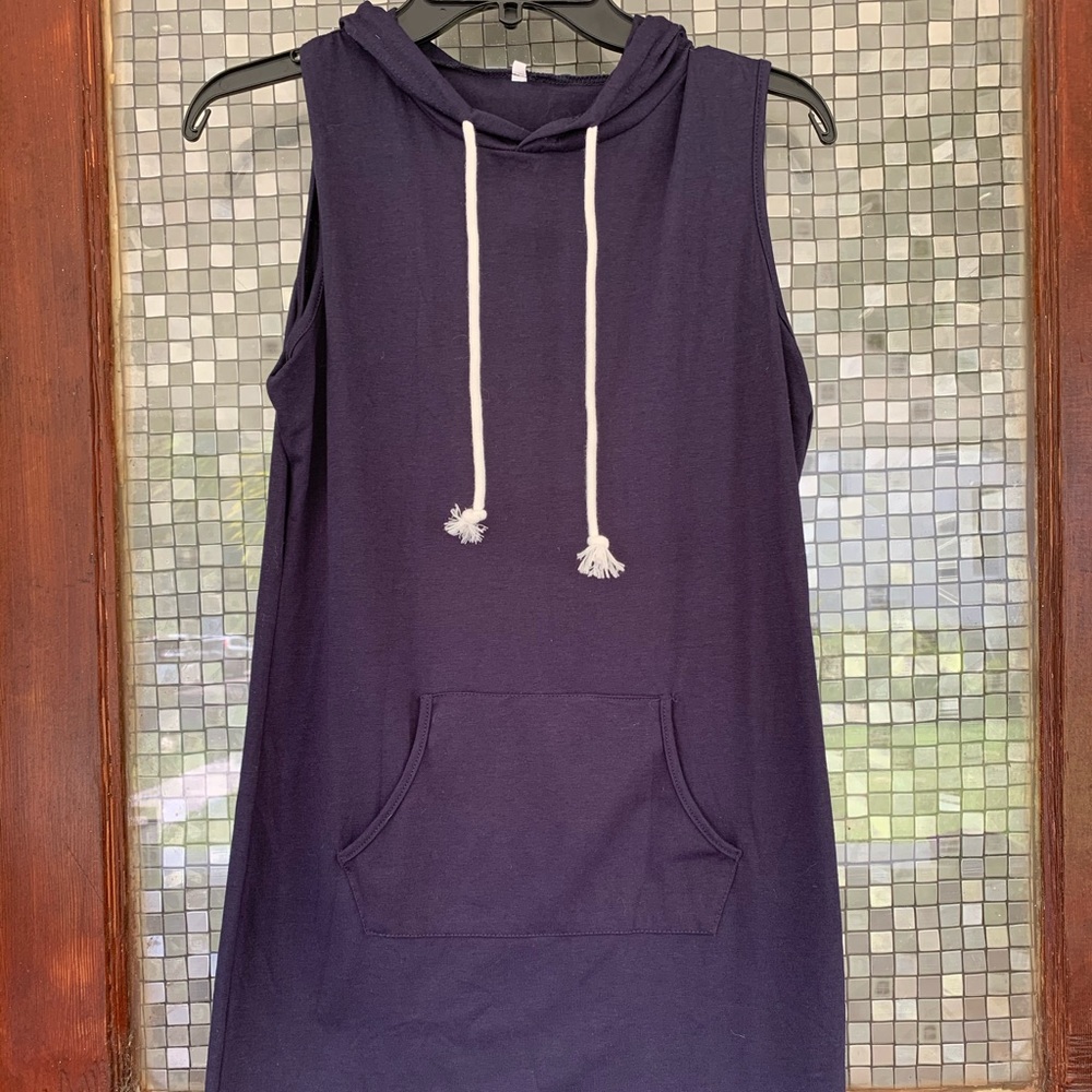 Sleeveless Hoodie Dress